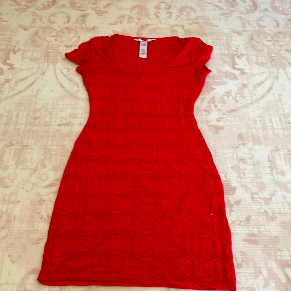 Max studio red mini dress